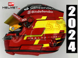 Carlos Sainz 2024 Helmet / Ferrari F1