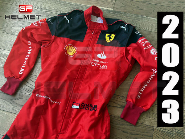 F1 Charles Ferrari 2023 Printed Race Suit – pearlracewear