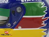 Gerhard Berger 1986 casco / Equipo Benetton F1
