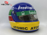 Gerhard Berger 1986 casco / Equipo Benetton F1