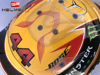 Lewis Hamilton 2017 Yellow Replica Helmet / Mercedes Benz F1