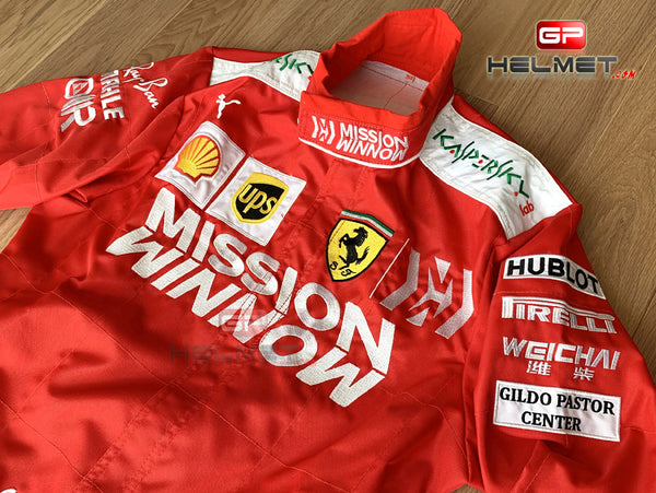 Scuderia Ferrari Mission Winnow F1 Team 2019 tuta da gara del pilota  Sebastian Vettel - Wannenes Art Auctions - Milan Genoa Rome Montecarlo