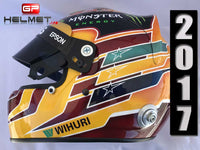 Lewis Hamilton 2017 Yellow Replica Helmet / Mercedes Benz F1