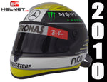 Nico Rosberg 2010 Helmet Replica / Mercedes Benz  F1