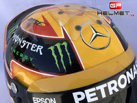 Lewis Hamilton 2017 Yellow Replica Helmet / Mercedes Benz F1